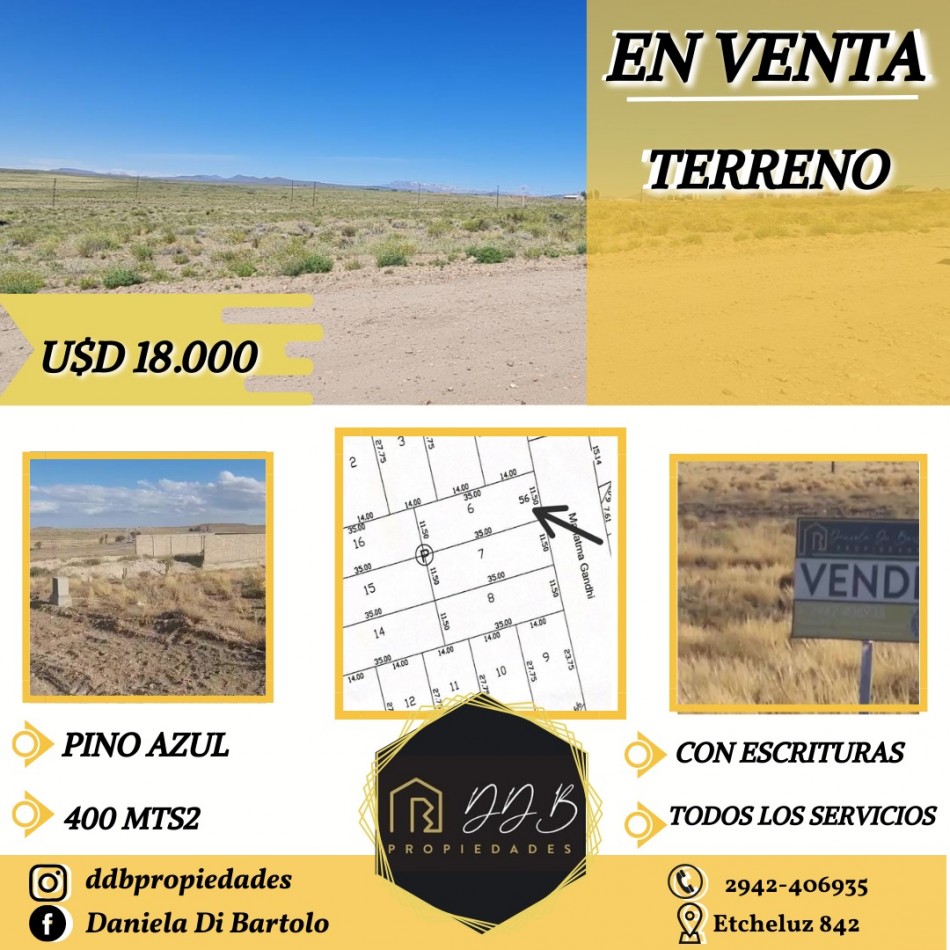 TERRENO EN VENTA- PINO AZUL 2