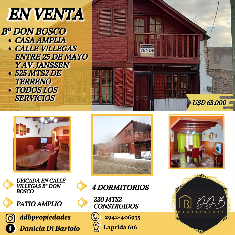 CASA AMPLIA- 525MTS2 TOTALES DE TERRENO