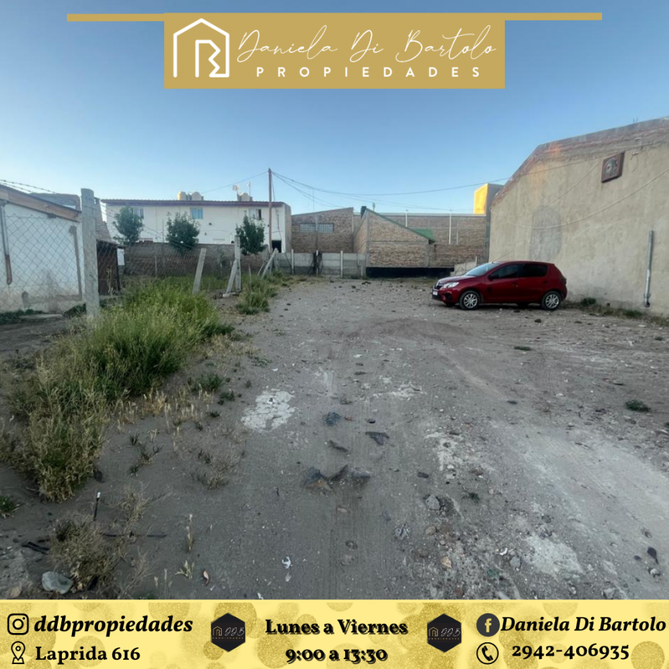  TERRENO AMPLIO DE 300MTS2 EN CALLE CHOCON AL 948