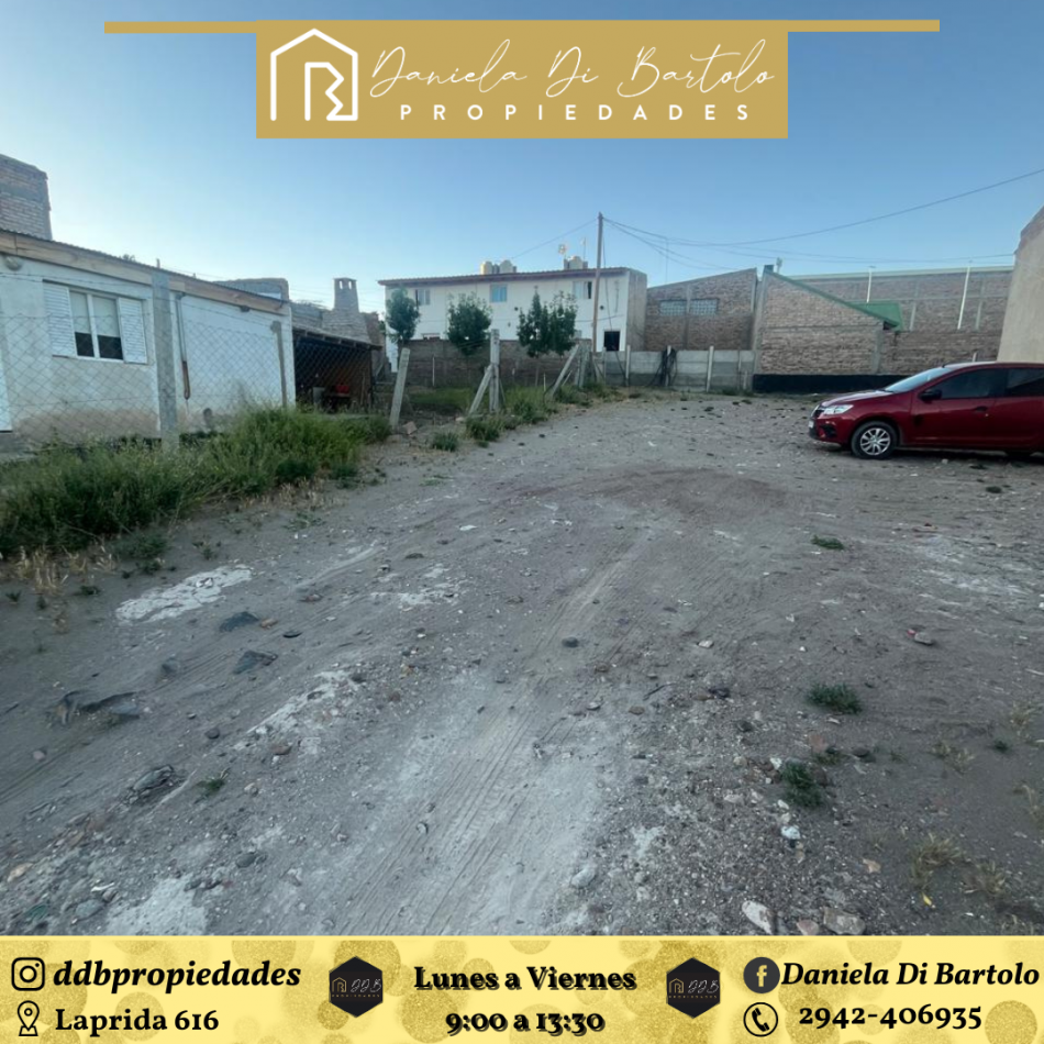  TERRENO AMPLIO DE 300MTS2 EN CALLE CHOCON AL 948